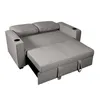 Sofá Cama 2 Cuerpos Tela Gris Miley Gris Osc en Gris - Sillones y sofás, Uruguay | Divino, vista 6 de 9