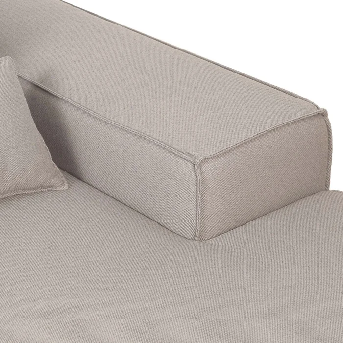 Sofá Kai 1 Cuerpo Tela Gris Modular Chaise Con Brazo Derecho en Gris - Sillones y sofás, Uruguay | Divino, vista 5