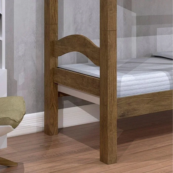 Cucheta Cama Con Escalera Juvenil Dormitorio 100% Mdf en Marrón - Dormitorio, Uruguay | Soy Hogar, vista 3