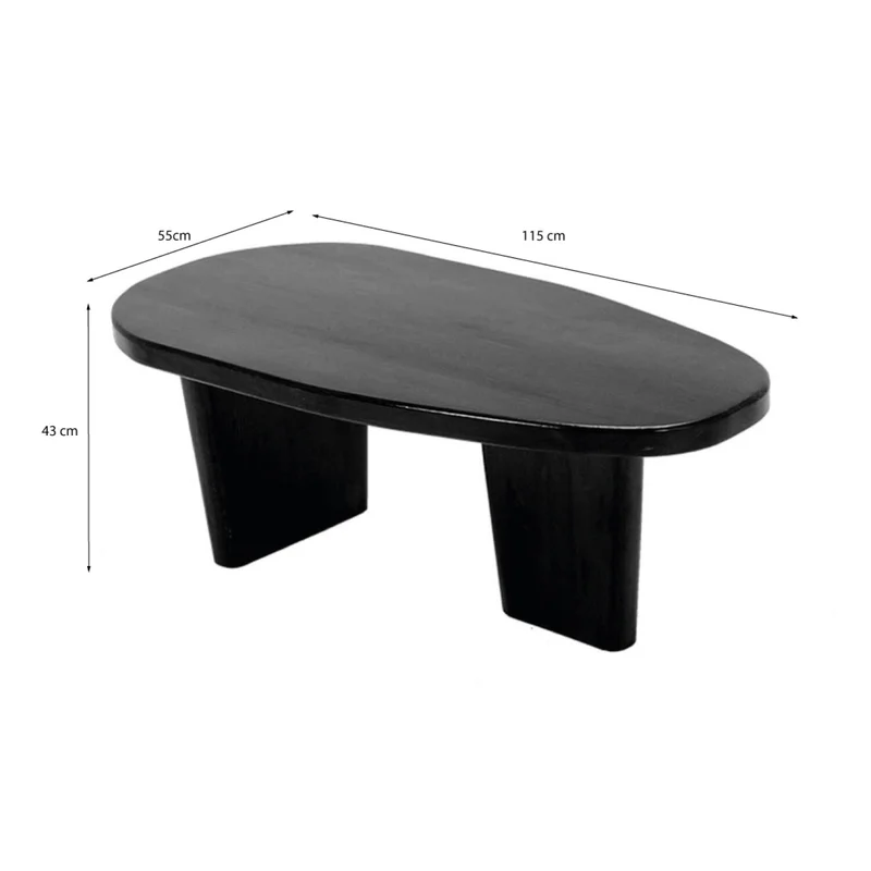 Mesa de centro Milo - Negra en Negro - Mesas de living, Uruguay | Walnut, vista 4