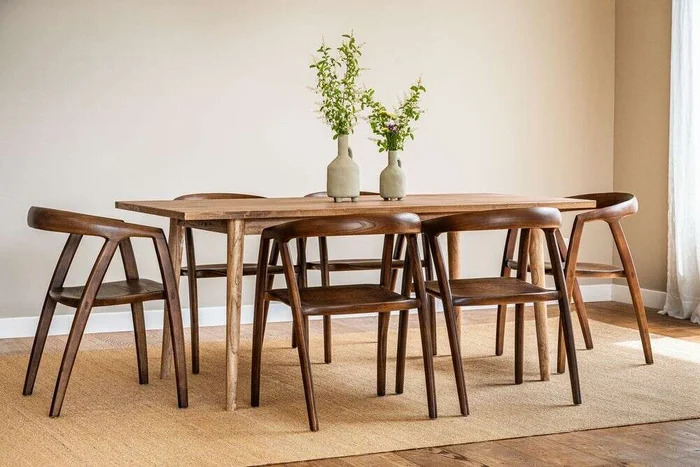 MESA COMEDOR NORDICA - OLMO NATURAL - 1.80 X 0.90 MTS en Madera natural - Mesas de comedor, Uruguay | La Iberica, vista 4