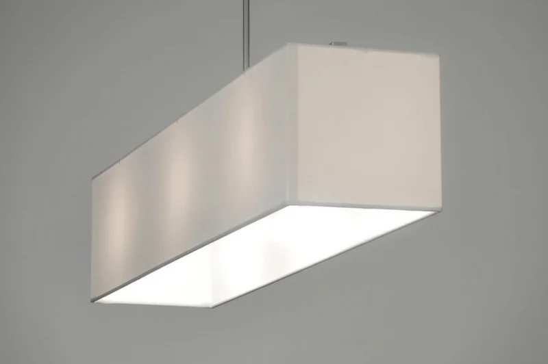 Colgante rectangular blanco en Blanco - Lámparas colgantes, Uruguay | La Perla, vista 5