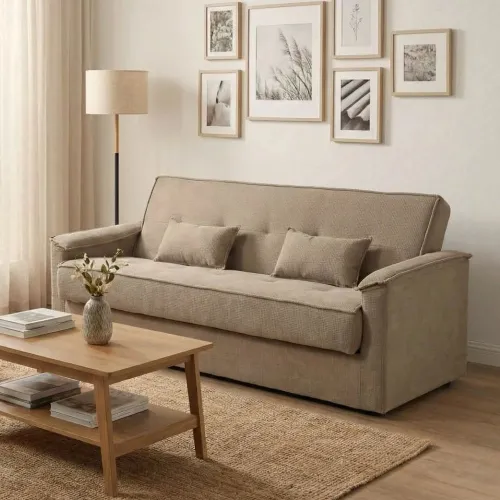 Sillón Cama Dana - Marrón en Marrón - Sillones y sofás, Uruguay | Ecowood