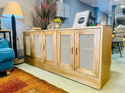 Aparador Bargueño Madera Maciza Esterilla 180x85x38 - Ozark A Eleccion en Madera natural - Aparadores y recibidores, Uruguay | Ozark Home, vista 6