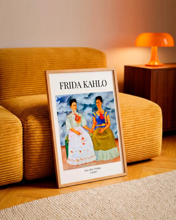 Frida Kahlo - Las dos Fridas en Multicolor - Láminas, Uruguay | La Cuadrería, vista 2