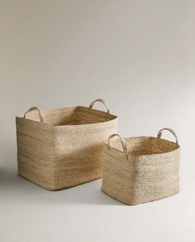 CESTAS SEAGRASS RECTANGULAR - Canastos, Uruguay | Zara Home, vista 3