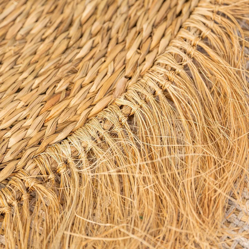 Tapiz Seagrass con flecos 120d en Madera natural - Decoración de pared, Uruguay | De Arcos, vista 3
