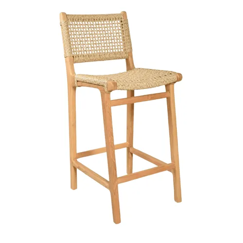 BANCO ALTO CATANIA H75 CM NATURAL en Madera natural - Butacas, banquetas y puffs, Uruguay | Masinfinito Casa