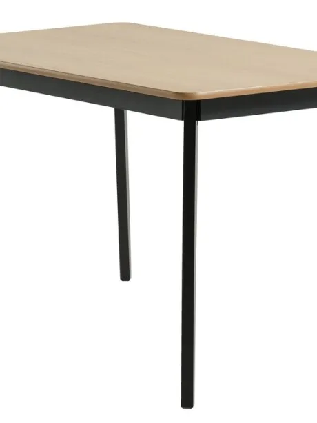 Mesa de comedor JEGIND 80x130 roble/negro en Roble/negro - Mesas de comedor, Uruguay | JYSK