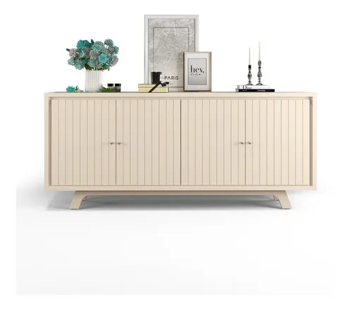 Aparador Mueble Buffet Bargueño 4 Puertas Living Brise - Aparadores y recibidores, Uruguay | Muebles Express