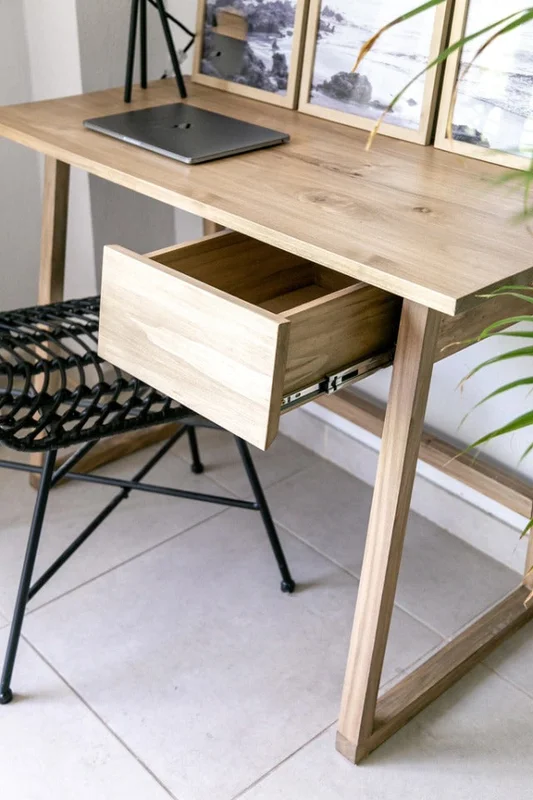 Escritorio Suri en Madera natural - Escritorios, Uruguay | Tree House Deco, vista 4