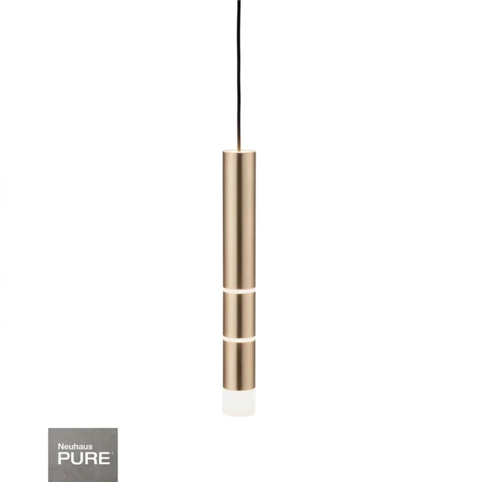 Colgante led rotativo tubular dorado 7 posiciones de luz 3000K 10W en Amarillo - Lámparas colgantes, Uruguay | Iluminica, vista 2