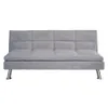 Sofá Cama Tapizado En Microfibra Patas De Metal en Gris – Marrón – Rojo - Sillones y sofás, Uruguay | Soy Hogar, vista 1 de 4
