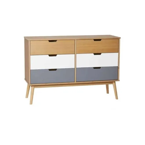 Comoda 6 cajones - Linea cusco en Multicolor - Cómodas, Uruguay | Rústico Hogar