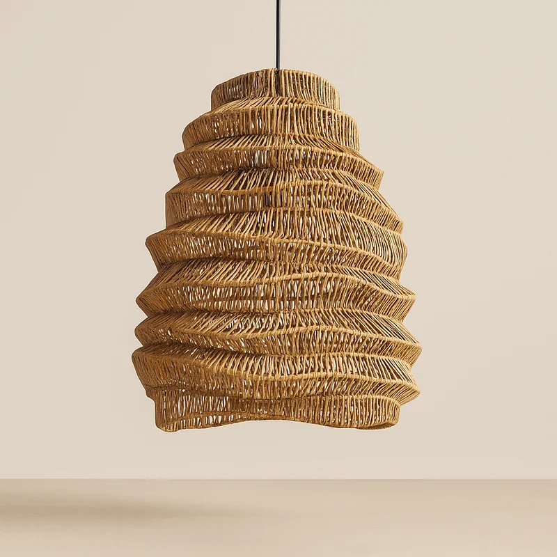 Lámpara Colgante de Ratán Zanafi | Casakos en Madera natural - Lámparas colgantes, Uruguay | Casakos, vista 3