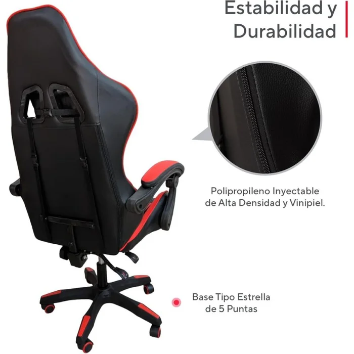 Silla Gamer Linkage en Negro - Sillas de escritorio, Uruguay | La Cueva Muebles, vista 10