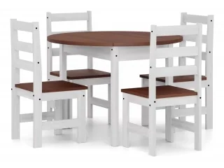 Juego de comedor Redondo 4 sillas en Multicolor - Mesas de comedor, Uruguay | Quesal, vista 2