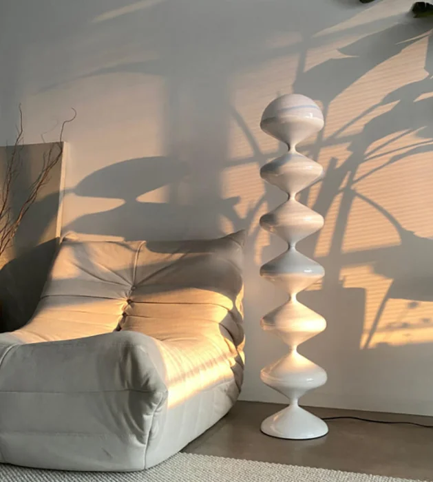 LUMINARIA CARLO WHITE en Blanco - Lámparas de pie, Uruguay | Berlina Store
