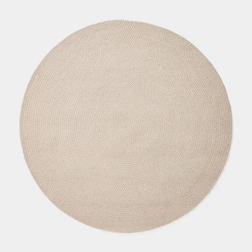 Alfombra Despas de fibras sintéticas crudo Ø200 cm. en Beige - Muebles para el exterior, Uruguay | Kavehome