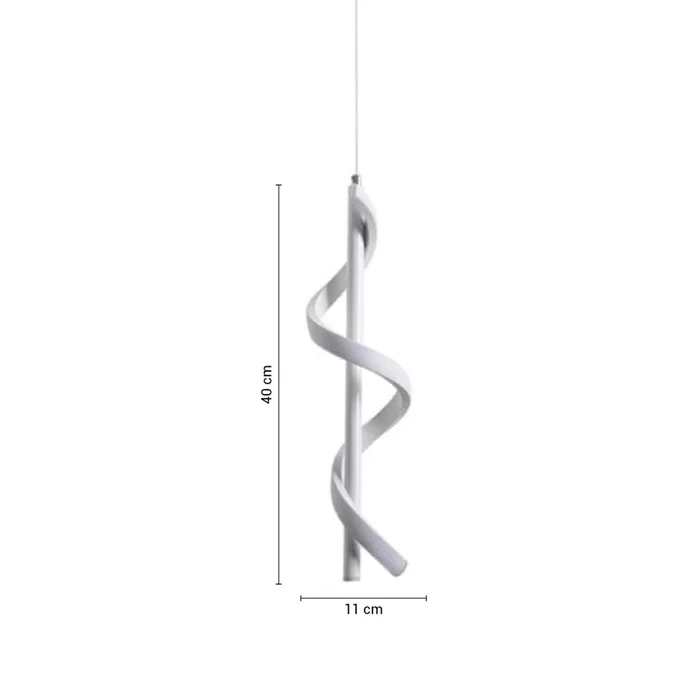 Lámpara Colgante LED Ribeiro Blanco en Blanco - Lámparas colgantes, Uruguay | Serlux, vista 5