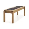 BANCO TRACO CUERDA NEGRA 140x37x43CM JATOBA - Muebles para el exterior, Uruguay | Vinibel, vista 4 de 6