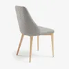 Silla Rosie - gris claro con patas de madera acabado natural en Gris - Sillas, Uruguay | Kavehome, vista 7 de 8
