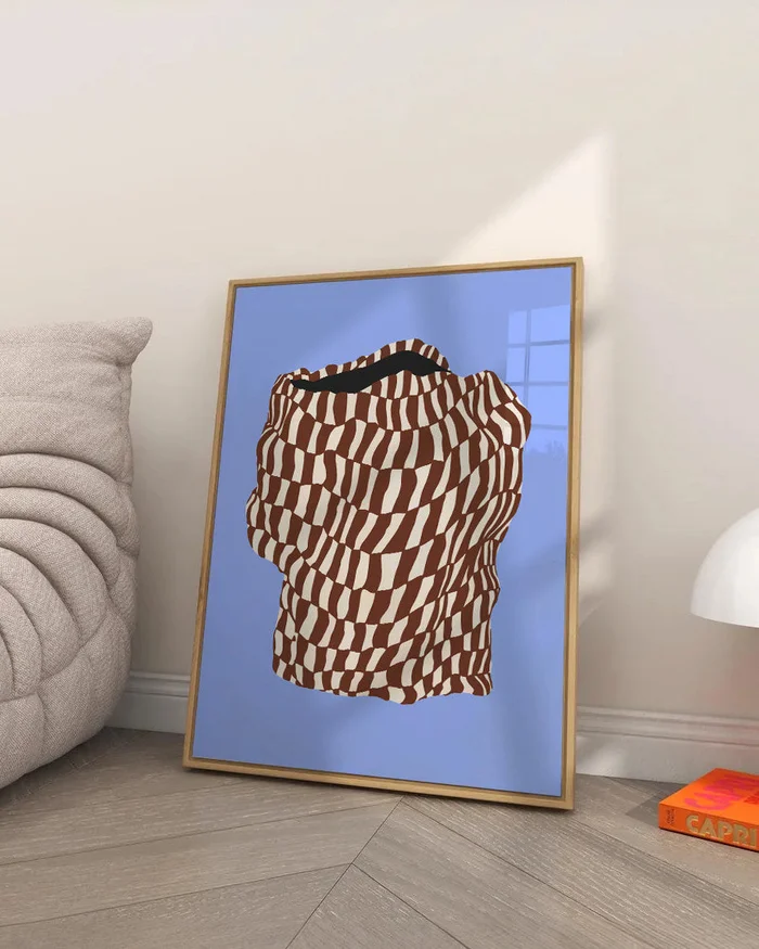 Abstractos Neutros - Blue Vase - Láminas, Uruguay | La Cuadrería, vista 2