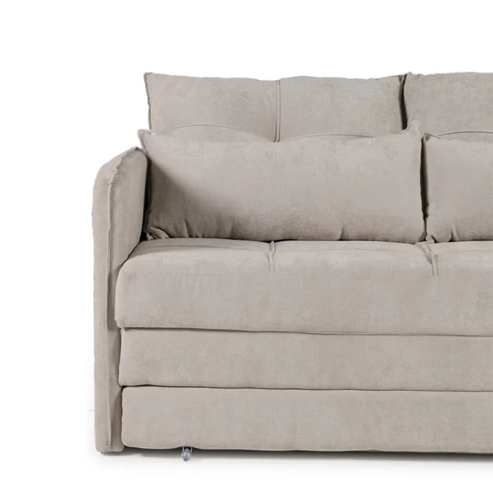 Sofá Cama Maya - Tela Microfibra - Berlin 05 (Ceniza) en Gris - Sillones y sofás, Uruguay | NYR, vista 3