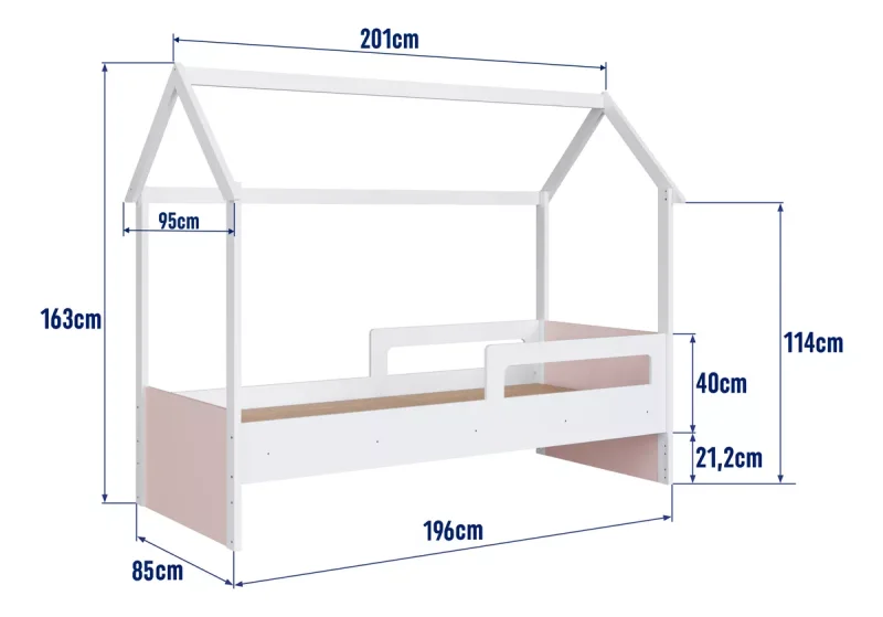Cama Siena – Rosado en Blanco - Dormitorio, Uruguay | RM Muebles y Deco, vista 7