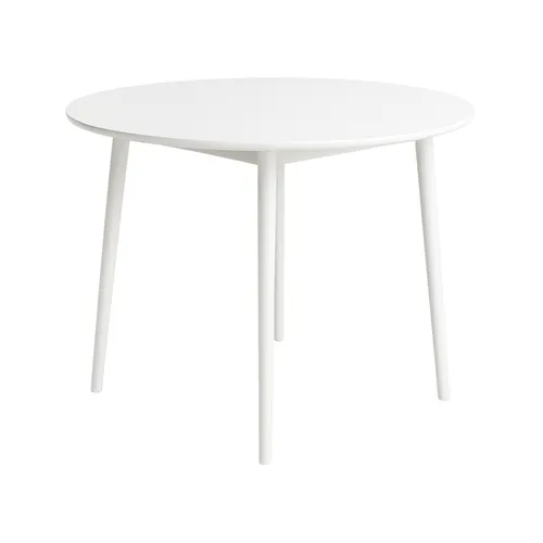 Mesa de Comedor Marruecos Circular 100cm – Madera de Gomero Blanco - Mesas de comedor, Uruguay | Berna home