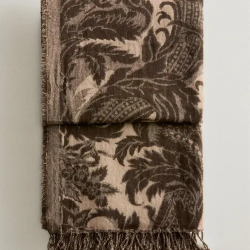 MANTA JACQUARD FLORES - Textiles, Uruguay | Zara Home