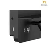 Portátil led de pared con SPOT, USB y DOBLE LUZ DIM 2700K - NEGRA en Negro - Lámparas de mesa, Uruguay | Iluminica, vista 5 de 6