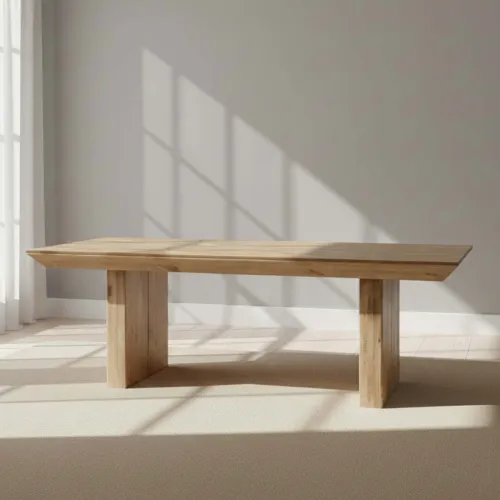 Mesa De Comedor Madera Natural-beige Volcano en Madera natural - Mesas de comedor, Uruguay | Divino