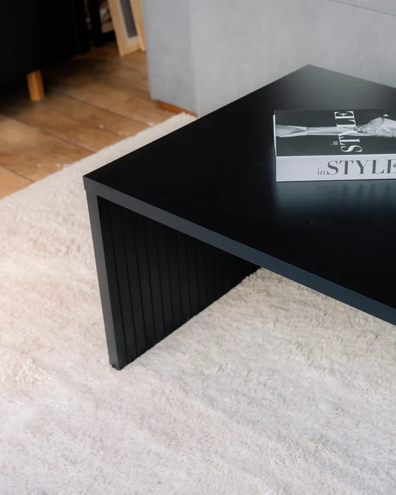 Mesa de Centro Capri 110 cm – Negro en Madera natural - Mesas de living, Uruguay | Berna home, vista 3
