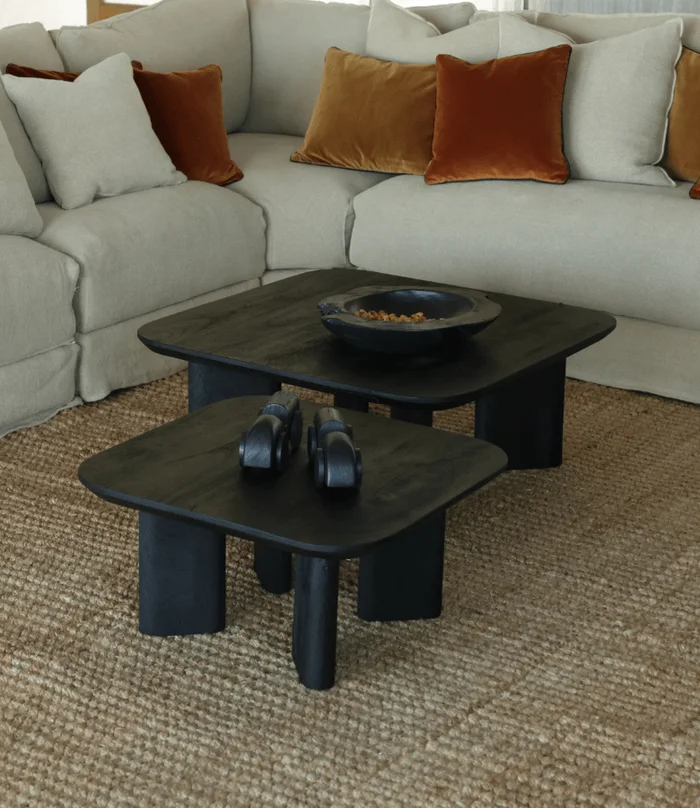MESA LIVING JULIETA CUADRADA MADERA NEGRA en Negro - Mesas de living, Uruguay | Masinfinito Casa, vista 2