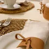 Servilleteros en cuero con lazo – Set x6 - Textiles, Uruguay | Dreams On Time, vista 2 de 8
