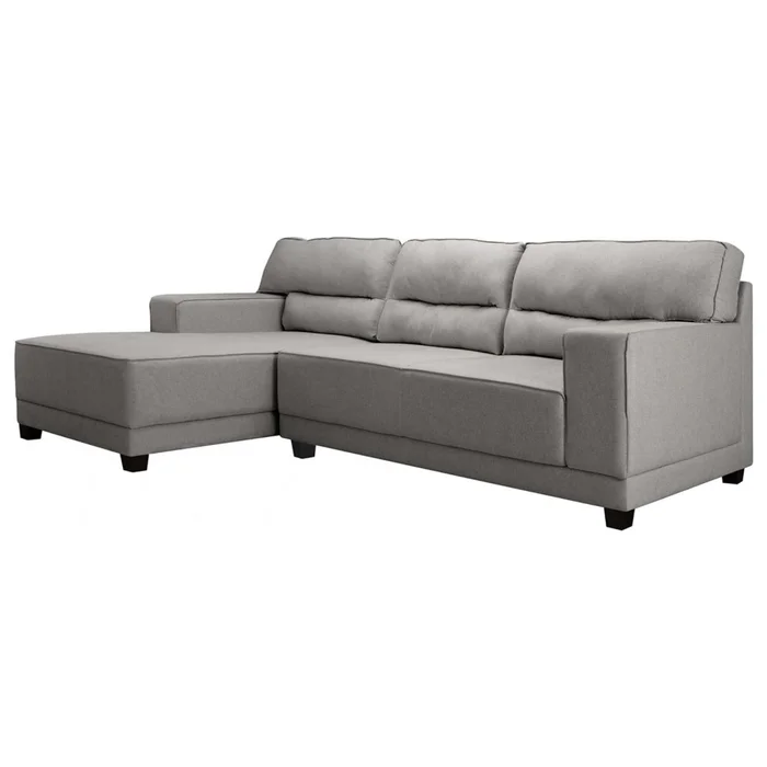Sofá C/chaise Gris Tela Excelence Izq en Gris - Sillones y sofás, Uruguay | Divino, vista 2