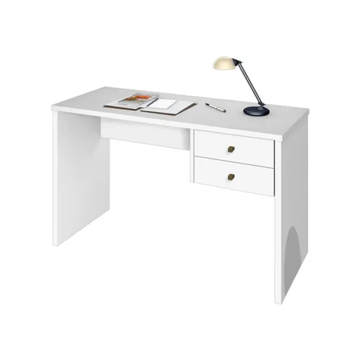 Escritorio Intelectual - 2 Cajones - Blanco en Blanco - Escritorios y sillas de escritorio, Uruguay | Rústico Hogar