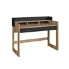 Escritorio Flexus 128 - Negro y Madera en Negro - Escritorios y sillas de escritorio, Uruguay | NYR, vista 3 de 5
