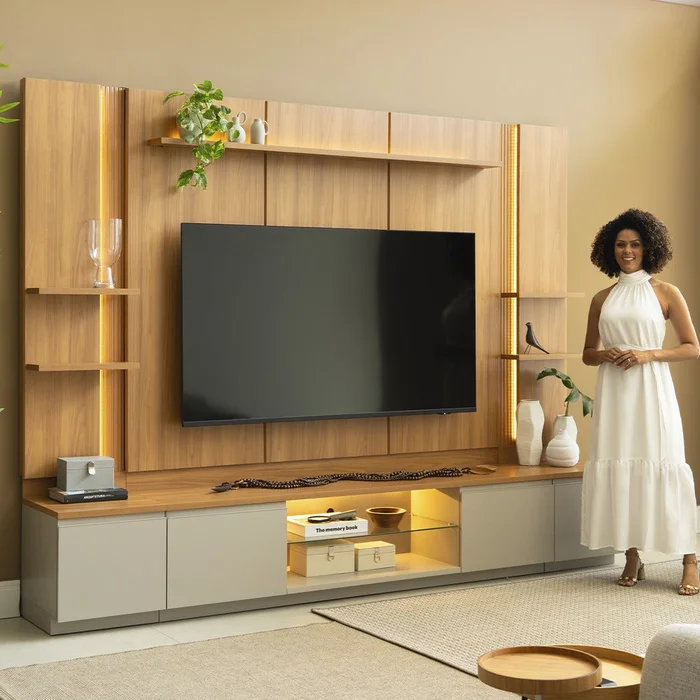 Conjunto Modular - Magnum 290CM - 2 Laterales con Led - Muebles para TV, Uruguay | Balton, vista 3