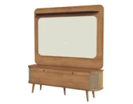 Panel + Rack TV Lima 1,80mt en Madera natural - Muebles para TV, Uruguay | Casa Brava, vista 6