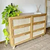 Cómoda de 6 cajones con esterilla natural en Madera natural - Muebles, Uruguay | Decoramuss, vista 2 de 2