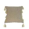 ALMOHADON TEJIDO C/BORLAS 45x45CM GRIS en Gris - Textiles, Uruguay | Koz, vista 1 de 2