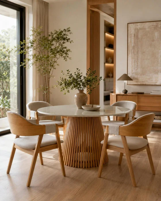 MESA MIAMI TAPA VIDRIO 120 CM - Muebles, Uruguay | Indrana