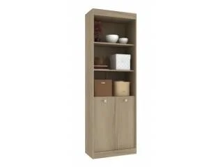 Biblioteca con estantes y 2 puertas en Madera natural - Bibliotecas, Uruguay | Quesal, vista 4