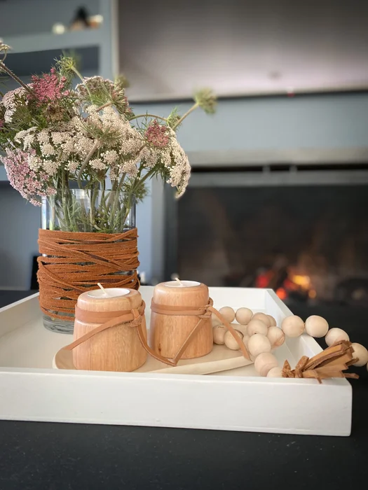 Candelabros de madera peque – Set x2 en Madera natural - Velas y Portavelas, Uruguay | Dreams On Time, vista 48