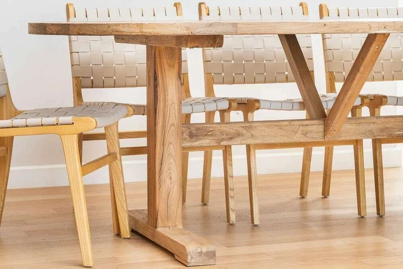 MESA COMEDOR OVAL - OLMO NATURAL - 2.20 X 1.05 MTS en Madera natural - Mesas de comedor, Uruguay | La Iberica, vista 17
