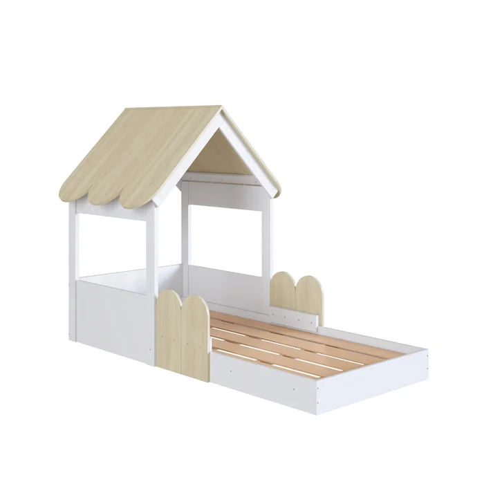 Cama Gretel – Beige en Blanco - Dormitorio, Uruguay | RM Muebles y Deco, vista 4