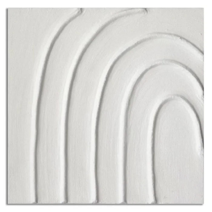 CUADRO CANVAS 50x50cm PINTURA ARCOIRIS BLANCO en Blanco - Decoración de pared, Uruguay | Decohogar