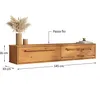 Rack TV 145cm Suspendido/Flotante Trega - Madera Maciza - Muebles para TV, Uruguay | Balton, vista 6 de 8